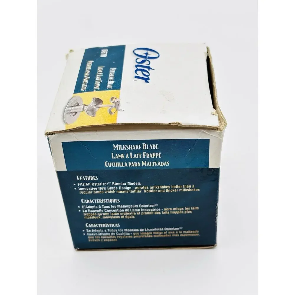 OSTER Blender Milkshake Blade part number 6670. Original Box. VG Condition